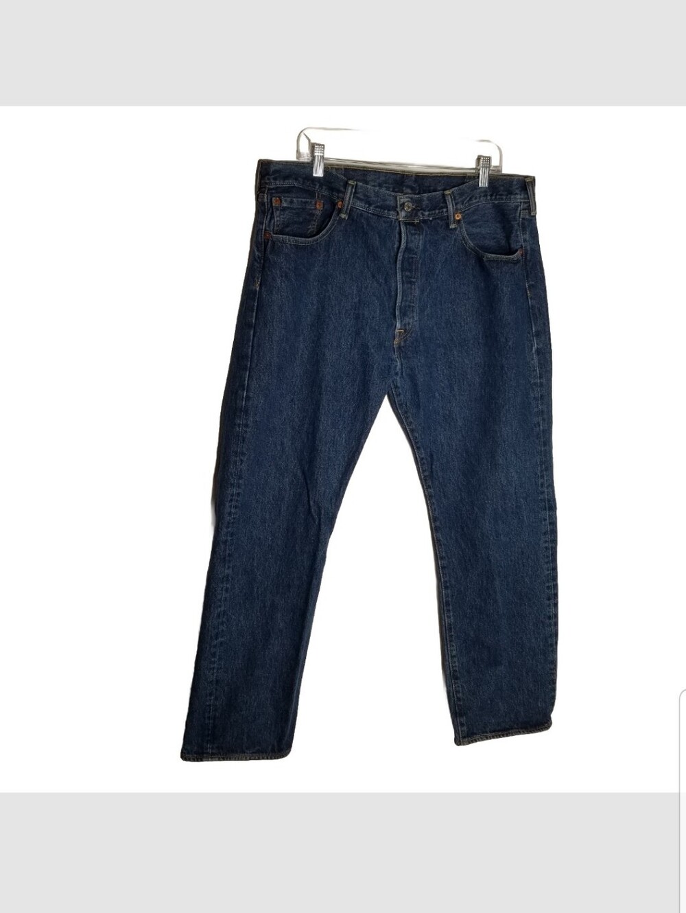 Levi's 501 Jeans Men's 38x30 Straight Button Fly Medium Wash Blue Denim Cotton